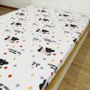 Ga giường chống thấm thun Cotton họa tiết cún cưng 130x130px