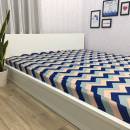 Ra giường chống thấm vải cotton phủ nano hình gợn sóng nhiều màu 130x130px