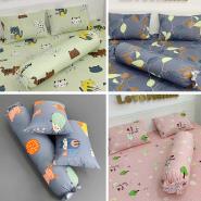 Bộ 2 Áo gối + 1 gối Ôm vải Cotton chống thấm