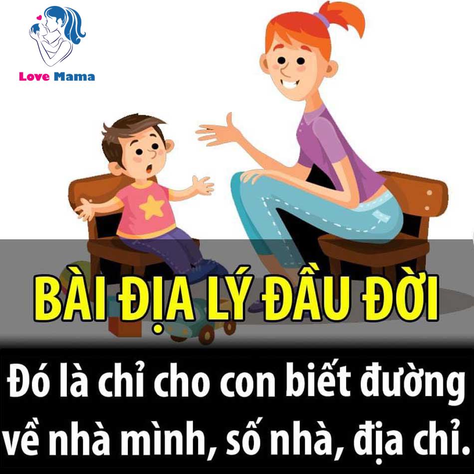 Dạy con biết địa chỉ và đường về nhà